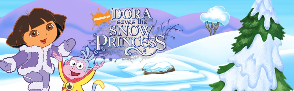 Banner Dora redt de Sneeuwprinses