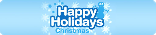 Banner Happy Holidays Christmas