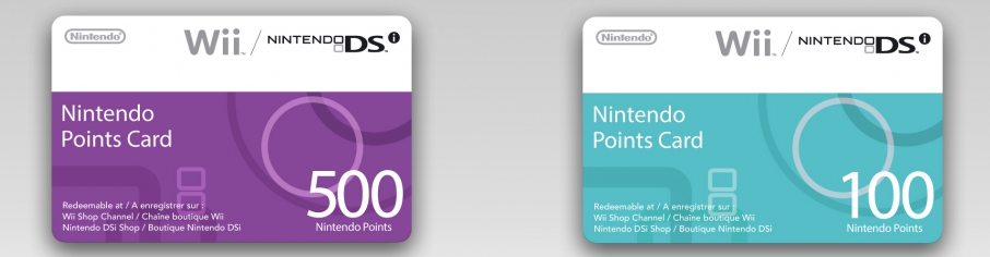 Banner Nintendo Points Card