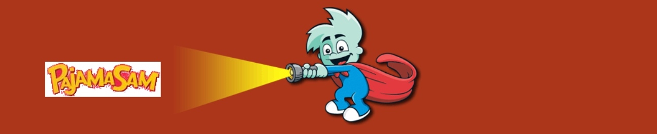 Banner Pajama Sam De Helse Jacht op de Duistere Nacht