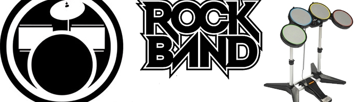 Banner Rock Band Drums