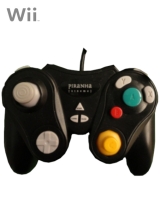 Piranha Gamecube Controller Zwart voor Nintendo Wii