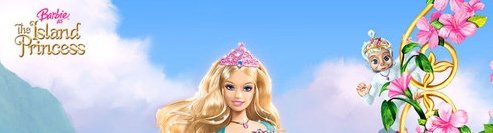 Banner Barbie als de Eilandprinses