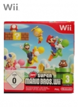 New Super Mario Bros Wii in Karton Zonder Handleiding voor Nintendo Wii
