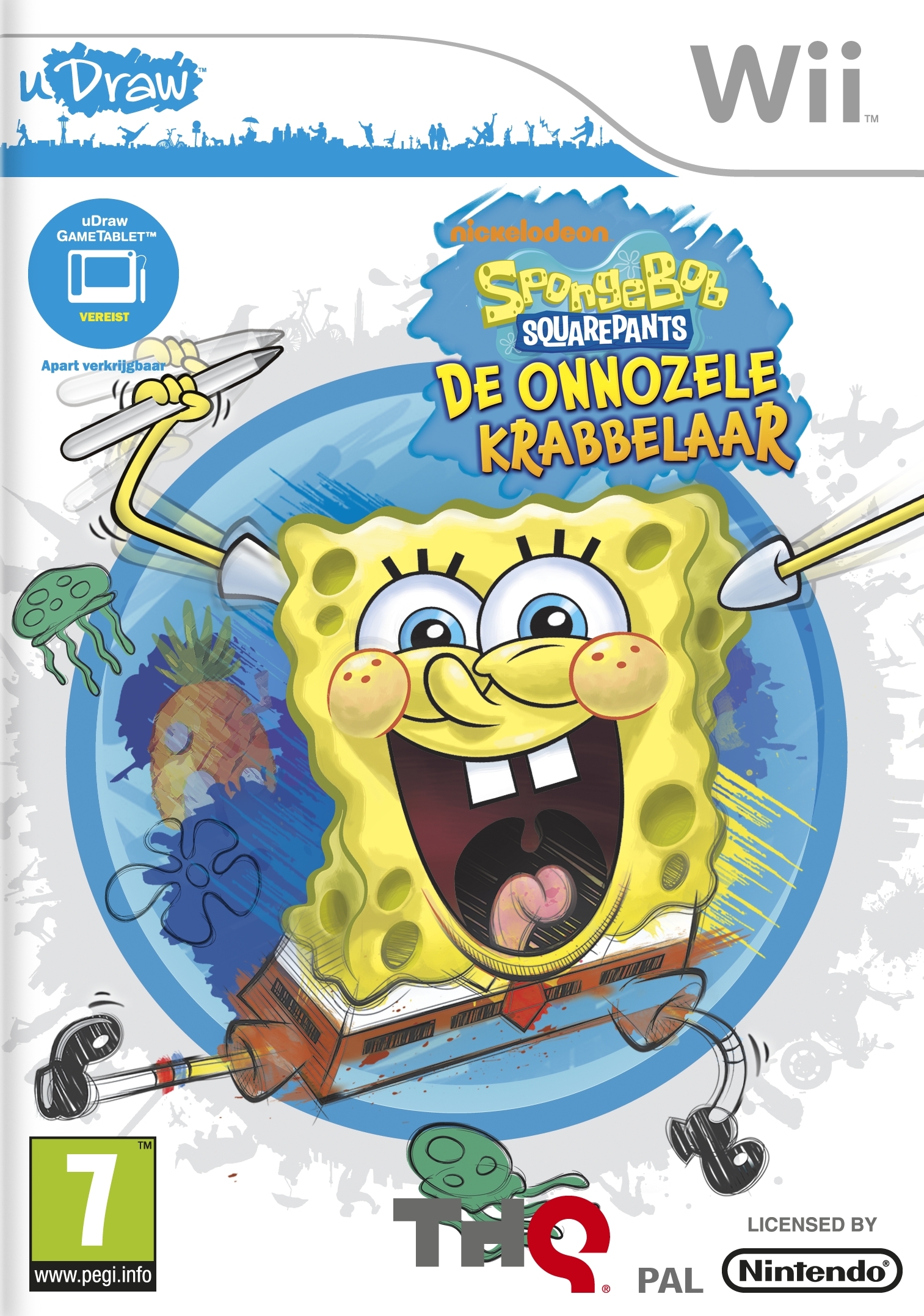 Boxshot SpongeBob SquarePants: De Onnozele Krabbelaar (uDraw)