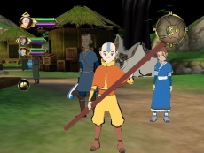Review Avatar: De Brandende Aarde: De basispersonages zijn Aang, Sokka en Katara.