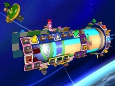 Review Boom Street: Één van de meest interessante spellocaties is het <a href = https://www.mariowii.nl/wii_spel_info.php?Nintendo=Super_Mario_Galaxy>Mario Galaxy</a> spelbord, die is namelijk driedimensionaal!