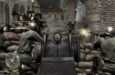 Review Call of Duty 3: Je kan achter een machine geweer kruipen en dan je missies volbrengen.