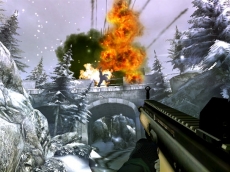 Review GoldenEye 007: De explosies zijn zoals je ziet een goed voorbeeld van de geweldige graphics.