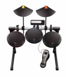 Review Logitech Premium Drum Kit: Het drumstel van boven gezien