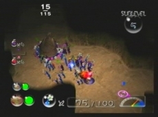 Review New Play Control! Pikmin 2: Hier zie je een deel van een grot.