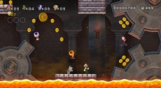 Review New Super Mario Bros. Wii: Dit soort omgevingen worden niet makkelijker wanneer je ze met meerdere spelers te lijf gaat!