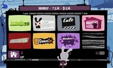 Review Rayman Raving Rabbids: TV Party: Elke dag heeft "uitzendtijden", op elke tijd kun je mini-games kiezen.