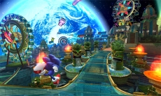 Review Sonic Colours: Het pretpark waarin je zal rondrennen. Het ziet er allemaal heel kleurrijk en prachtig uit.