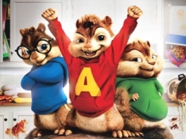 Alvin, Simon en Theodor melden zich voor een fantastische game!