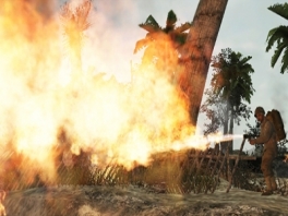 Woesh! De vlammenwerper is een van de sterktste wapens in het spel.