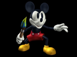 Met getrokken kwast valt Mickey aan!