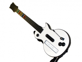 Wees een rockster met de Guitar Hero gitaar.