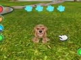 Je kunt je puppy in deze game laten zitten, liggen en rollen: meer niet!