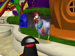 Onze volgende truc: deze kip tovert uit de hoge hoed een... goochelaar!