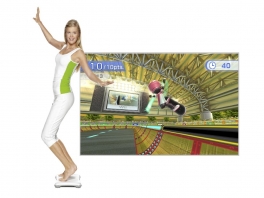 Het Wii Balance Board neemt je bewegingen/balans waar en zetten die om in het spel.
