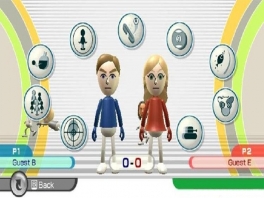 Je speel Wii Play alleen of met iemand anders.